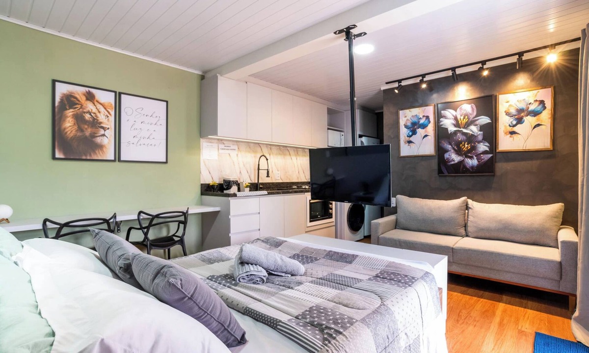 Novo Hamburgo Apartment | Charming Studio | Pool + BBQ | Pet Friendly | 40 min from Porto Alegre
