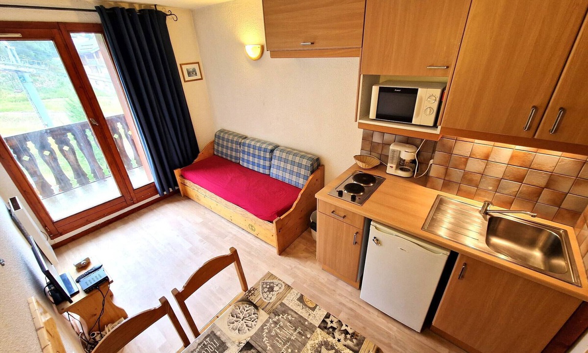 Valfrejus Apartment | Charming studio for 2-3 people with balcony in Valfréjus