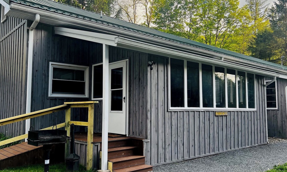 Elkins Cabin | Charming Yet Wild Cozy Retro Cabin Hot Tub, Sunroom, Fire Pit & Trout! Hiking!
