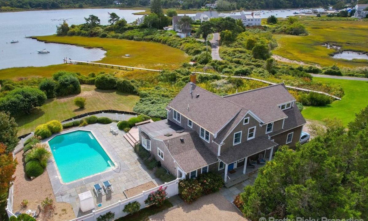 West Chatham House | Chatham Waterfront with Pool, Stunning Views of Oyster Pond, Chatham Village: 162-C