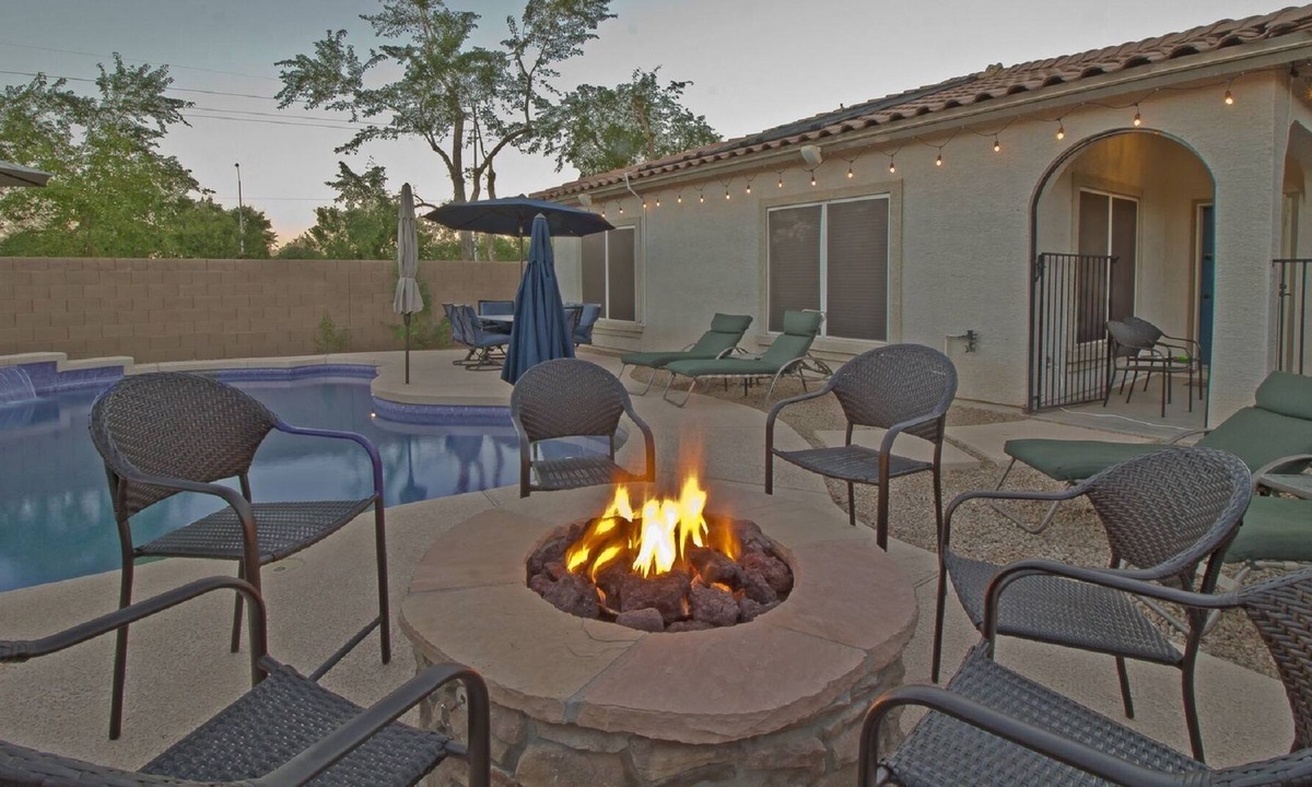 Rancho Gabriela House | CHECK OUT THIS HUGE HEATED POOL AND FIREPIT FOR CHILLY NIGHTS!