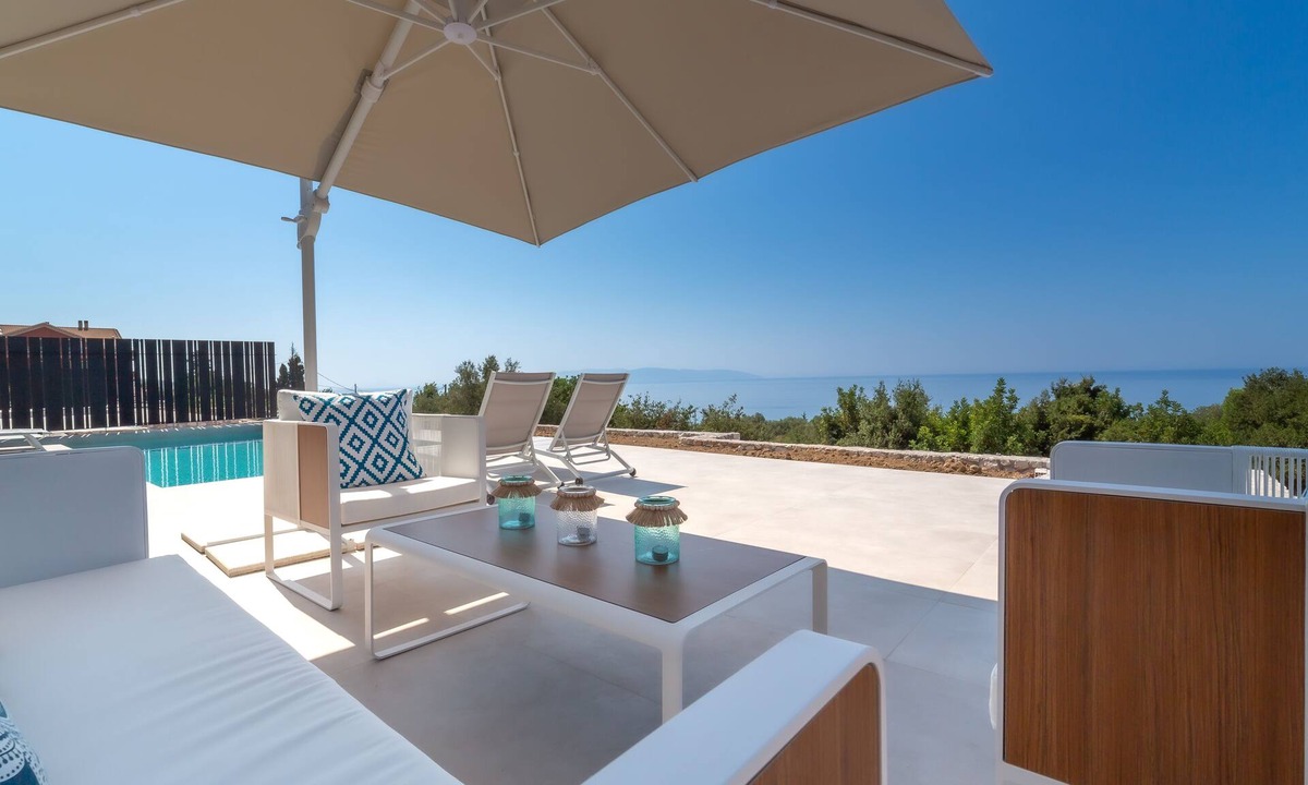 Lourdata Villa | Chic Contemporary 3 Bedroom Villa with stunning sea and mountain views