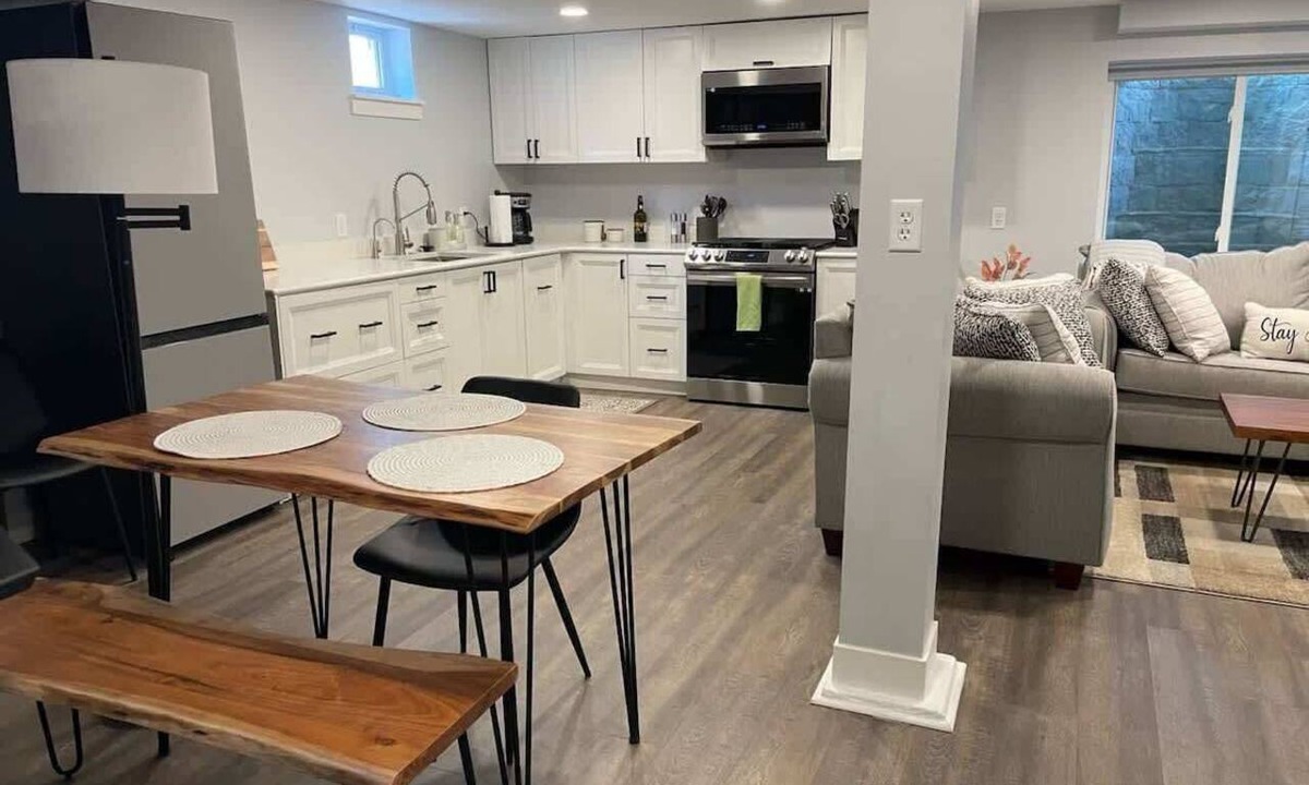 West Lafayette Apartment | Chic Modern Stay: The Perfect Boiler Up Stay!