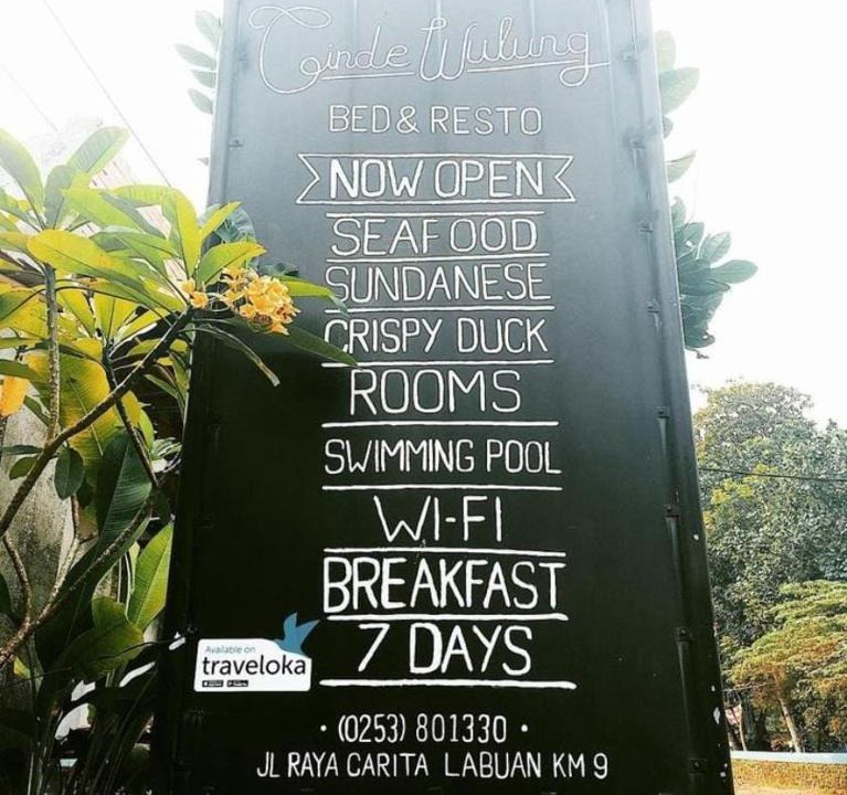 Carita Bed & Breakfast | Cinde wulung bed & resto