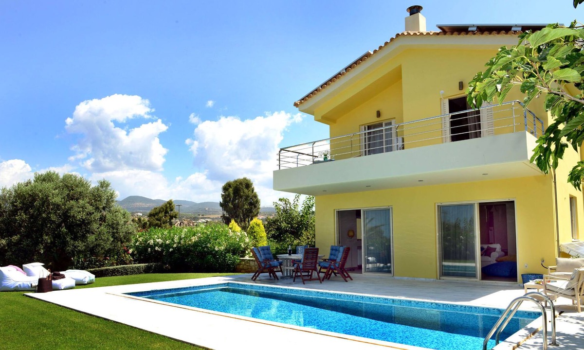 Trifylia Villa | Citron Pale luxury Villa, Dimitras Villas, Kalo Nero Beach, Messinia