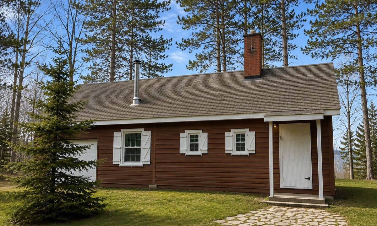 Rapid River Cabin | Classic UP Cabin with Lake Views, Private Beach, Fire Pit