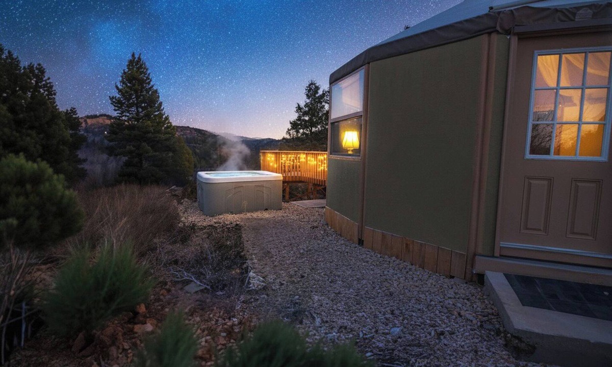 Glendale Cabin | Clifftop Mountain View Yurt. Hot Tub. Between Zion/Bryce #3