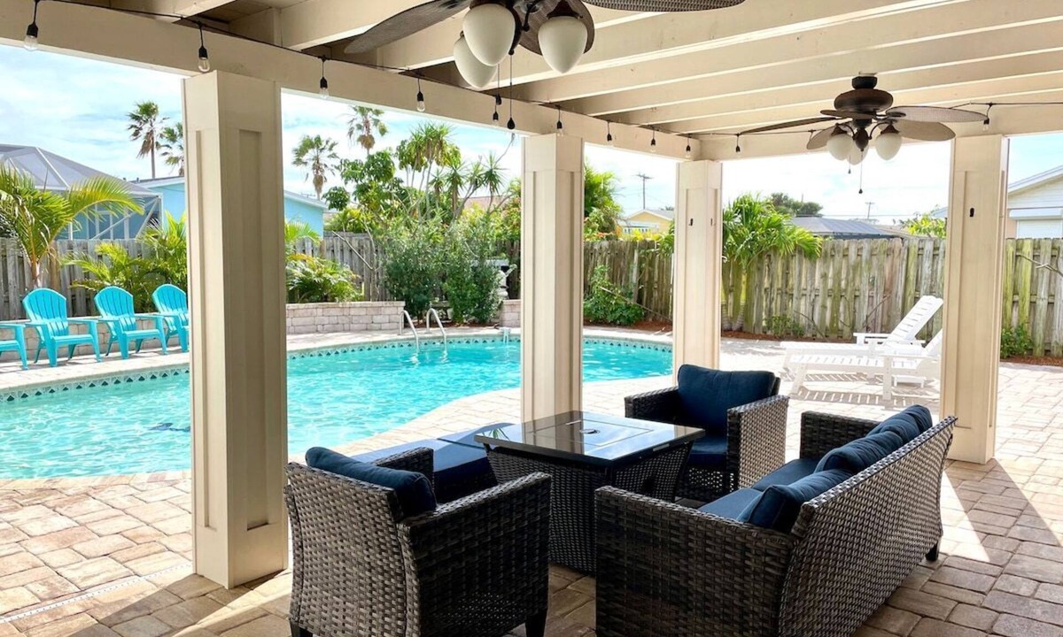 Indian Harbour Beach House | Coastal Getaway-Heated Pool-Walk to Beach