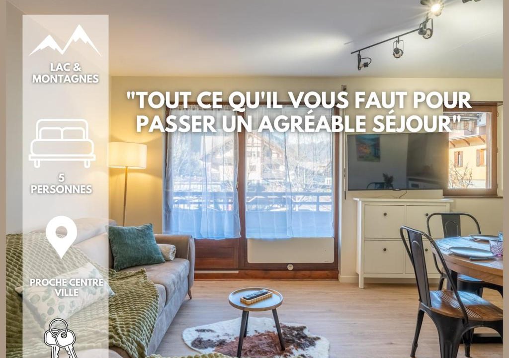 Thones Apartment | Cocon Moderne Balcon à Thônes Entre Lac et Montagnes