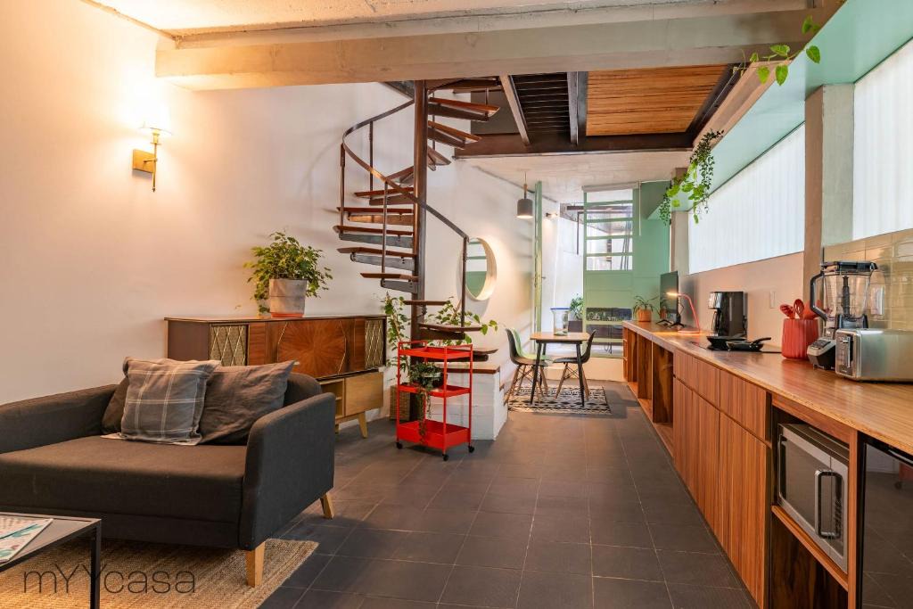 Benito Juarez Apartment | Comfortable Apt. w/Terrace & Lovely Lighting 101