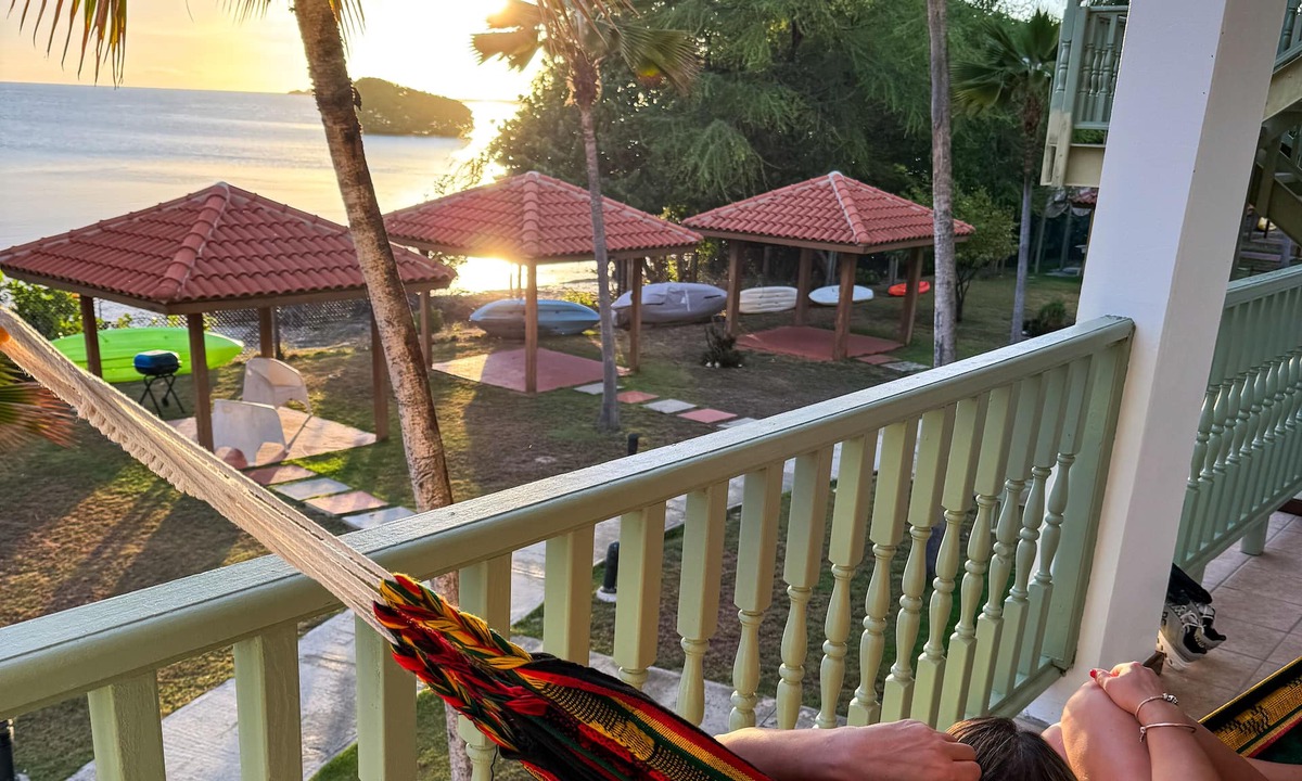 Cabo Rojo Condo | Condo View from Balcony Swimming Pool & Kayak Playa sucia
