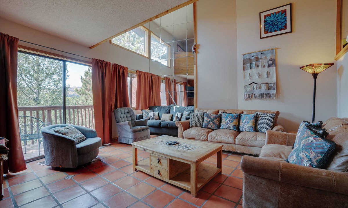 Angel Fire Condo | Condo within walking distance of the Chile Express