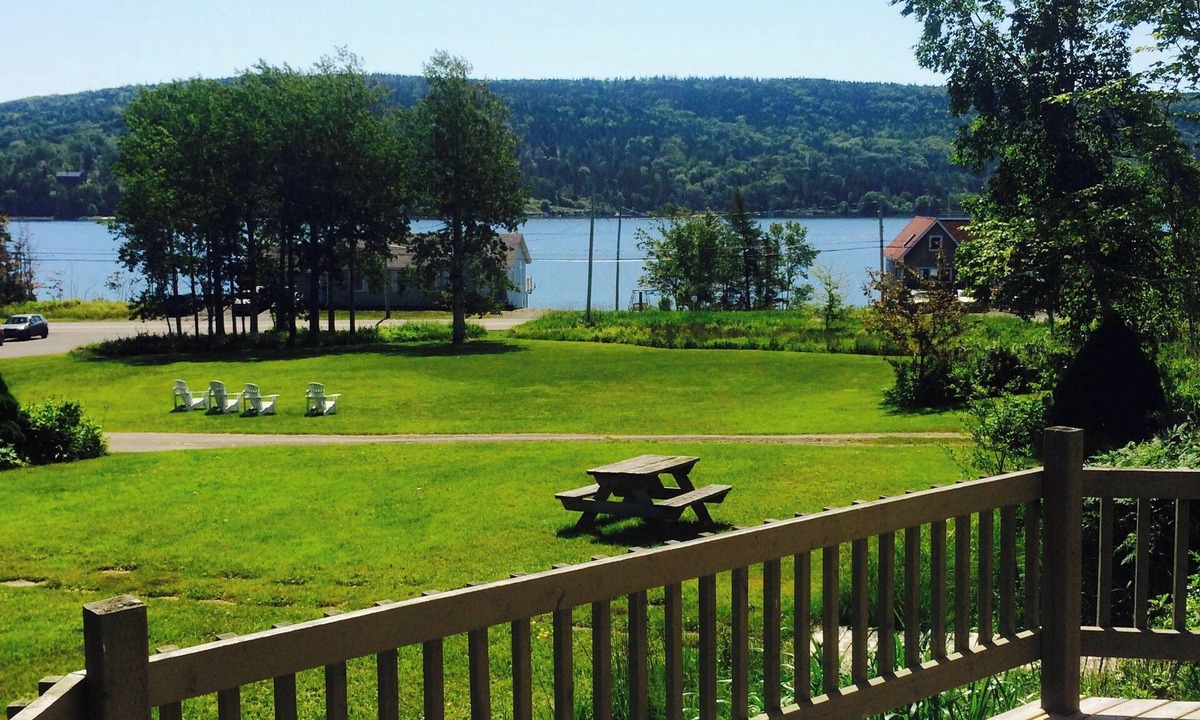 Baddeck Apartment | Cottage Suites with Great Deck.Overlooking nature and Baddeck Bay