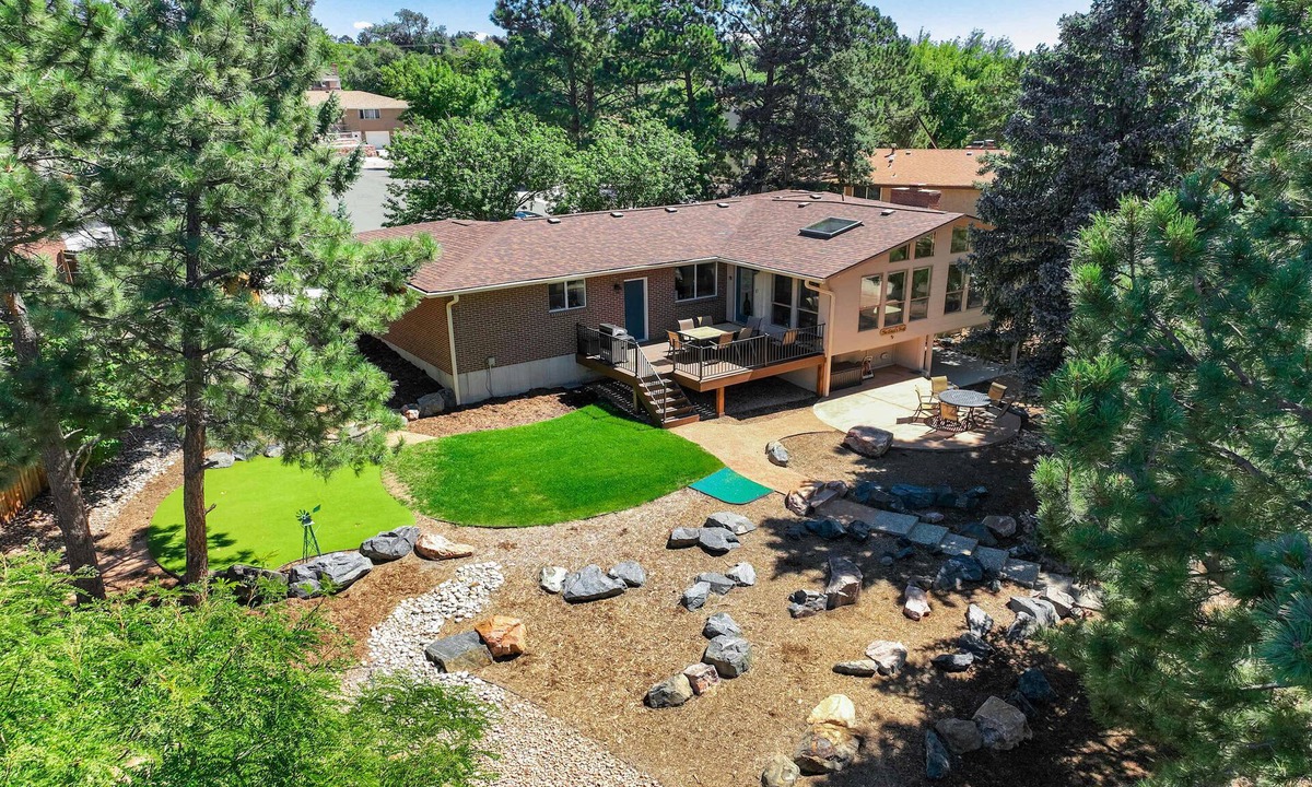 Central Colorado Springs House | Crestgate Den! Patio, Games, Frisbee Golf & Views!