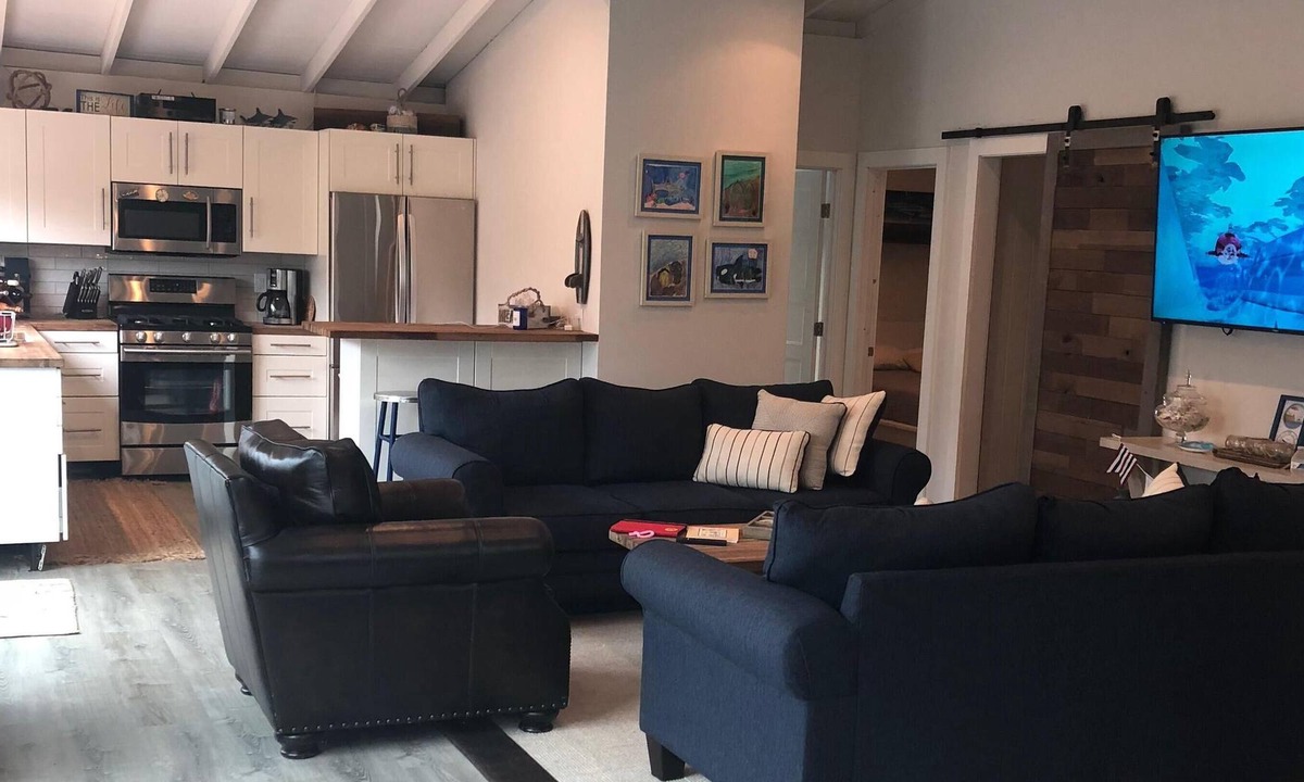 Bayberry Dunes House | Davis Park, Fire Island. Bay/sunset views. Updated 4 bed/2 bath house w A/C.
