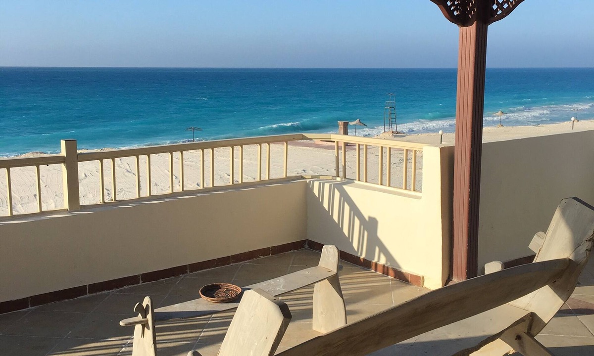Marina El Alamein Ski Chalet | Decent rustic style Roof with incredible Sea view