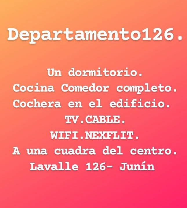 Junin Apartment | Departamento126