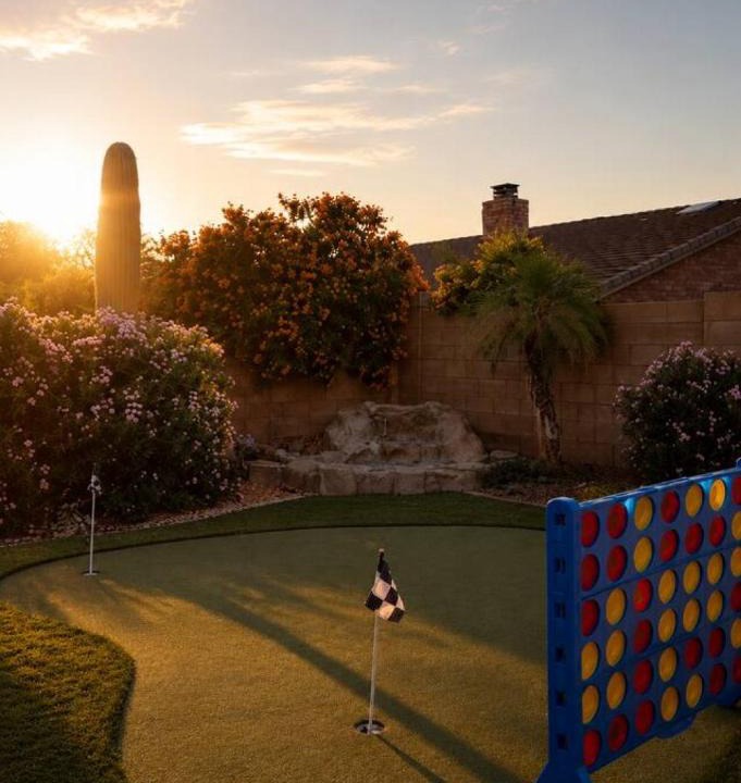 Gilbert House | Desert Disconnect Pool and Putting Green