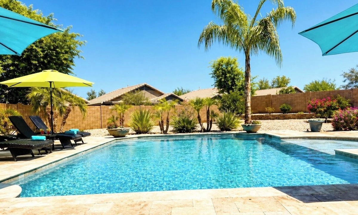 Power Ranch House | Desert Oasis in Gilbert,AZ. Power Ranch– Private Pool, Spa & Resort-Style Patio