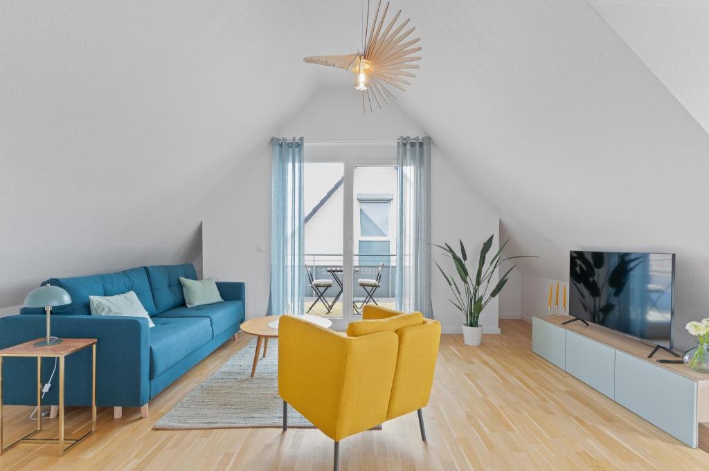 Leinfelden-Echterdingen Apartment | Design-Apartment - Küche - Balkon - Tiefgarage