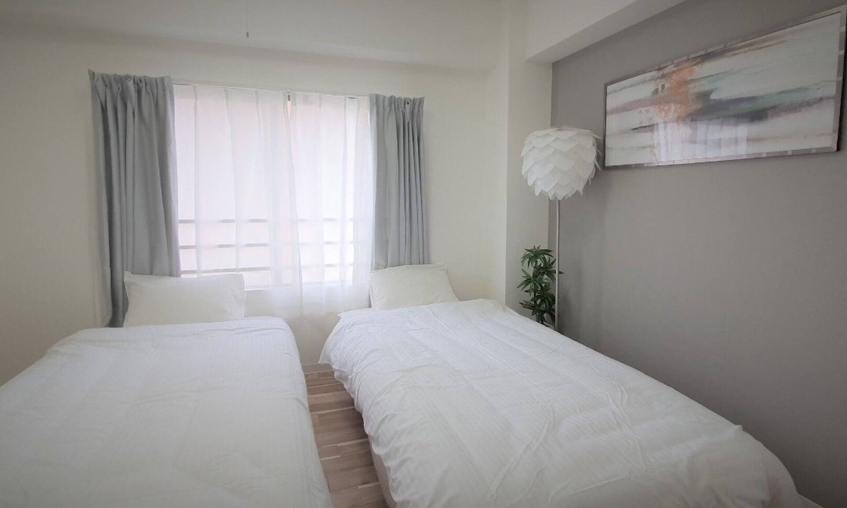 Chuo Ward Apartment | Discount for consecutive nights Westernstyle tw - Sunpark Heights 201/Kobe Hyōgo