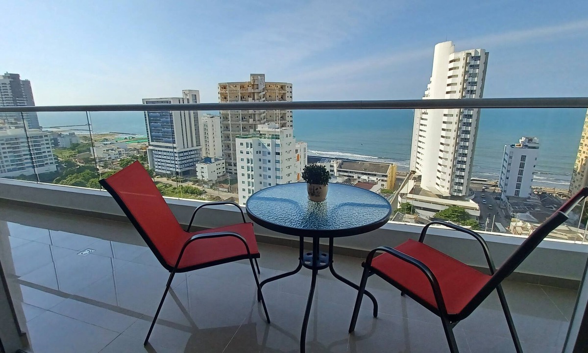 Pie de Popa Apartment | Disfruta Hermoso Condominio en Cartagena con Vista Mar Caribe! Playa a 2 Minutos