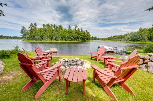 Mercer House | Dock, Fire Pit: Historic Lakefront Cabin in Mercer