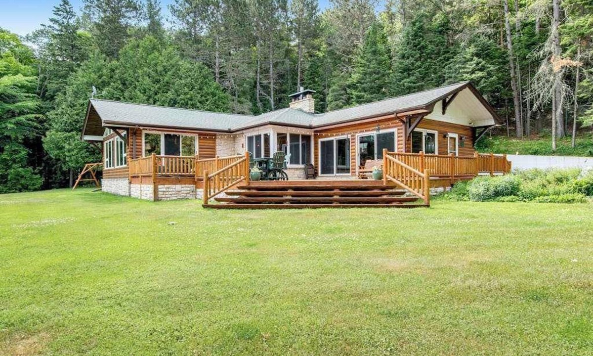 Phelps House | Dog-friendly and secluded lakefront gem with a full bar, private dock, and views