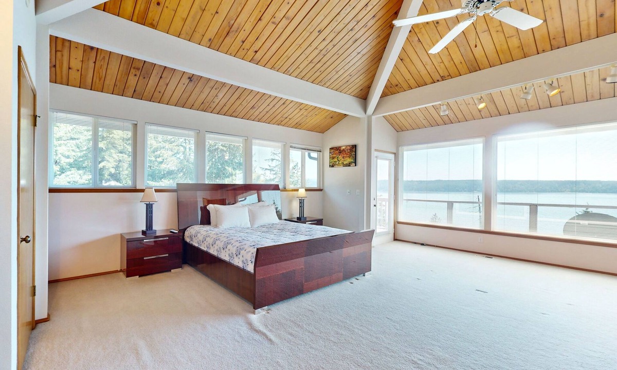 Brinnon House | Dog-friendly home overlooking Hood Canal with deck, fireplace & community beach