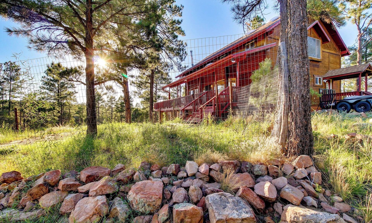 Show Low Cabin | Dreamy Deck: Show Low Cabin on Over 2 Acres!