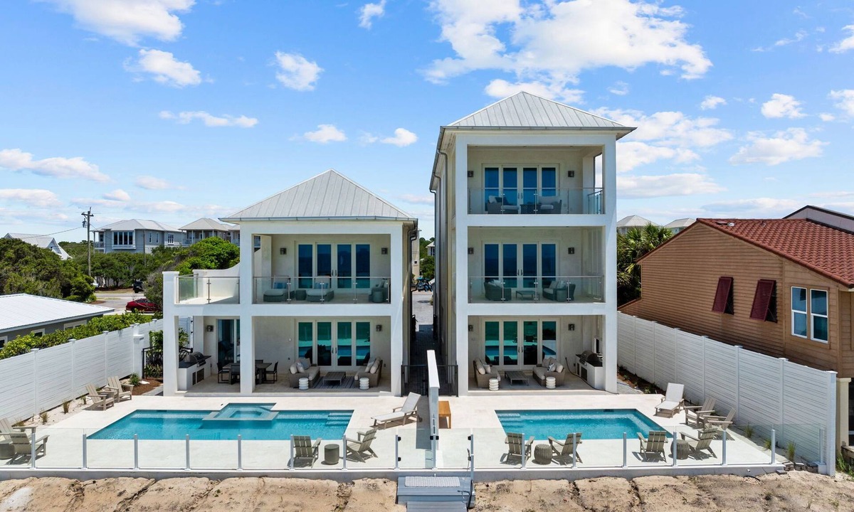 Seacrest House | Dual Gulf Front Estates with Pools, LSVs, and Private Beach Walkovers
