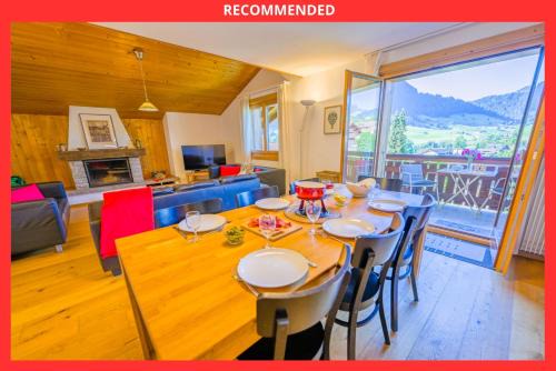 Chateau-d'Oex Apartment | Duplex panoramique au cœur de Château d Œx