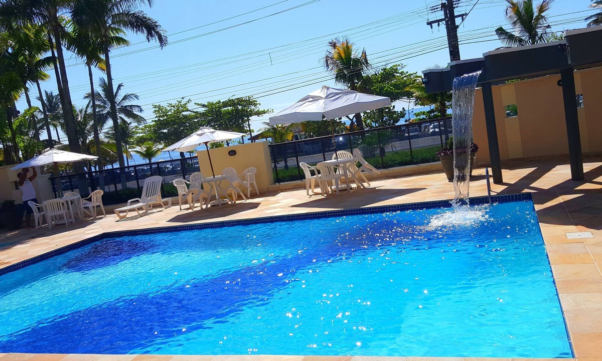 Praia Grande Apartment | Duplex penthouse with excellent sea views.