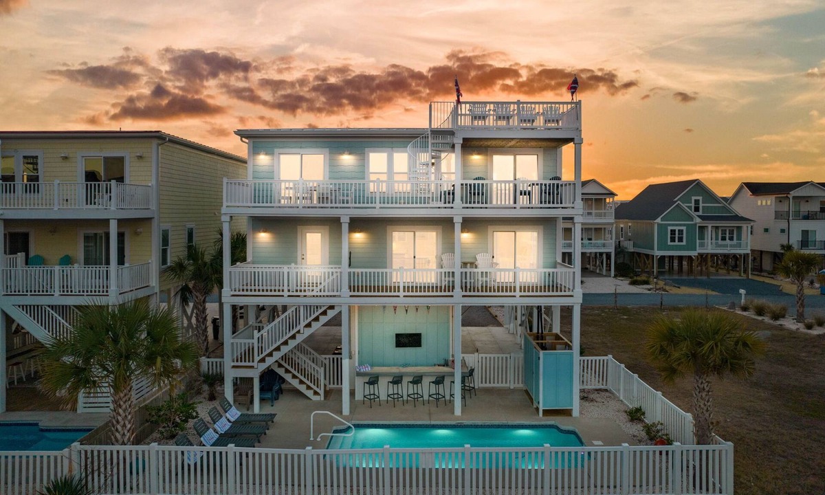 Sunset Beach House | Easy Breezy is a 4 bedroom, 5 bathroom house w/private pool & elevator