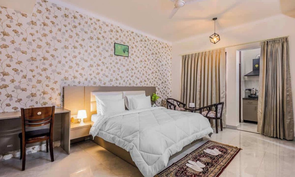 Sector 40 Apartment | Eco Charm in Every Corner with Balcony