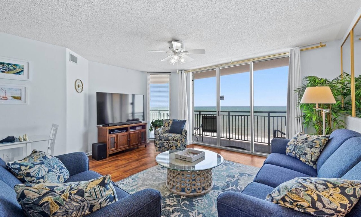 Windy Hill Condo | Elegant Oceanfront Condo, Hard Wood Floors, Lazy River | Windy Hill Dunes - 1302