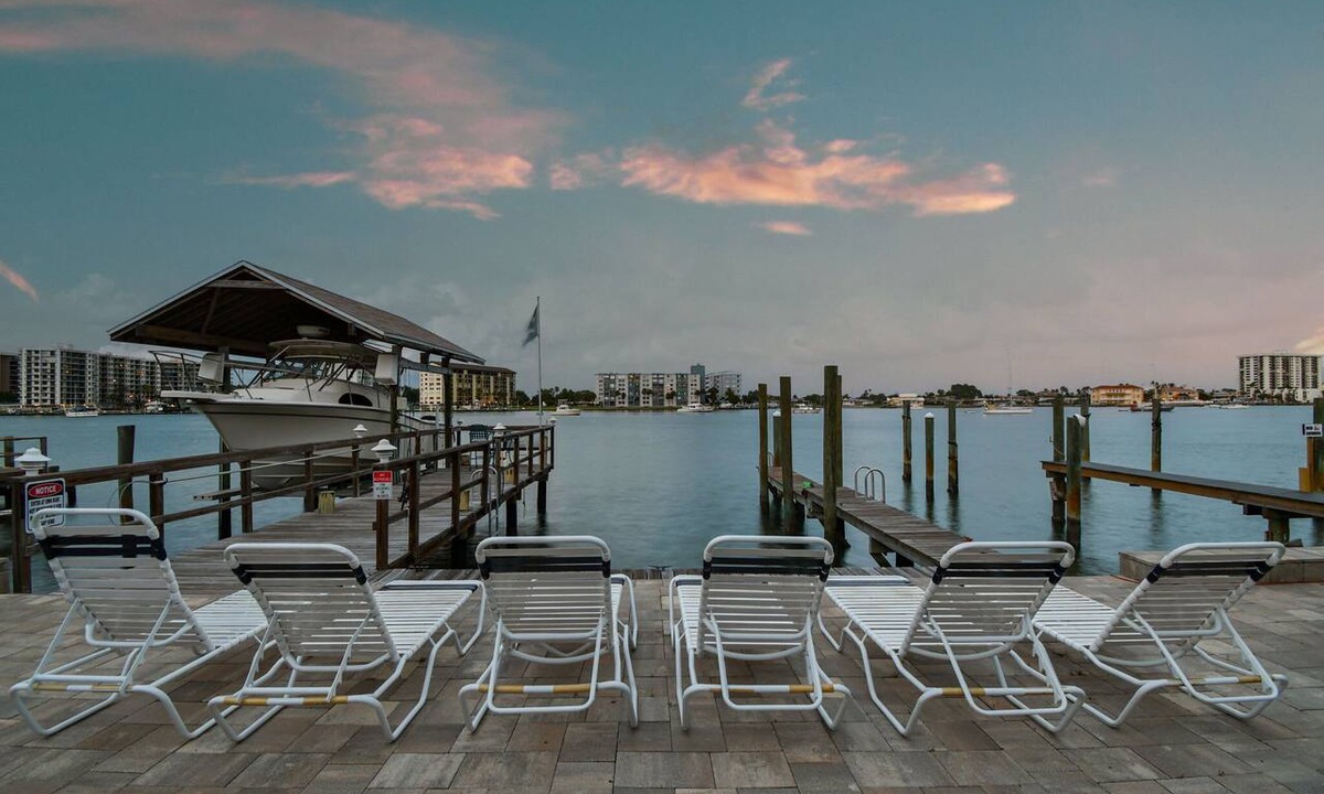 Bay Esplanade Apartment | Enchanted Inn Suite #3: Waterfront, Pool, Fishing Dock, Boat Docks & Tiki Bar!