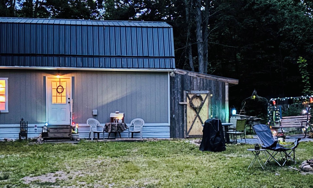 Frederic Cabin | Enchanting cabin with AC in charming Frederic. 1 bedroom studio in the woods