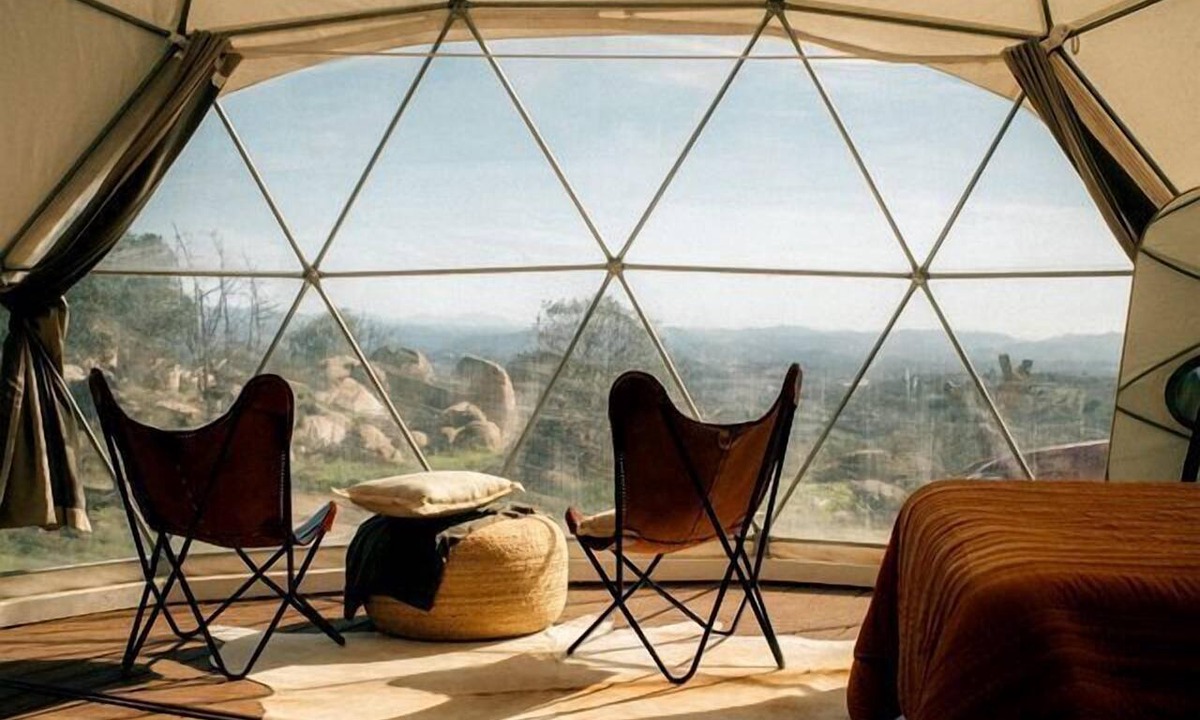 Fallbrook RV Rental | Enchanting Dome Glamping with Mountain and Pacific Views Near Fallbrook in Southern California