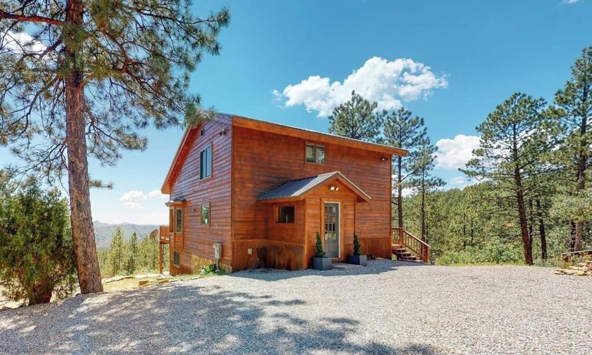 Durango House | Enchanting mountainside home with fireplace, skiing, lake view, & washer/dryer