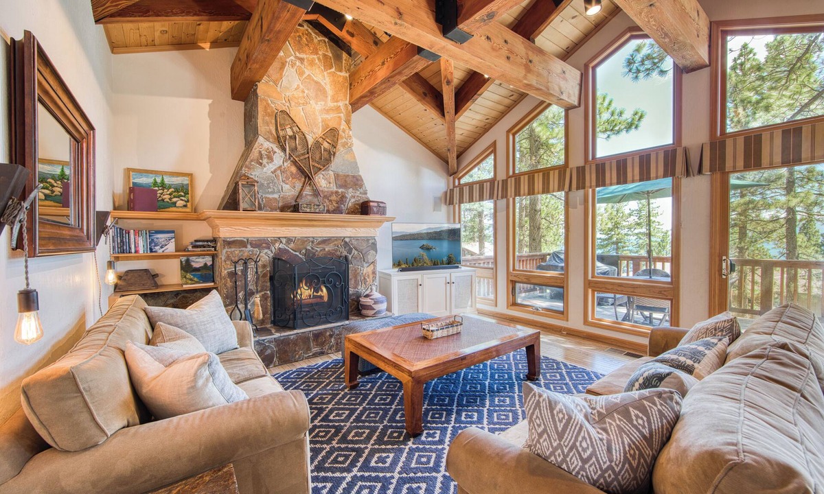Lake Forest House | Enchantment By Tahoe Getaways - Luxury 5 BR w/Lake View, Hot Tub, Sauna & Piano