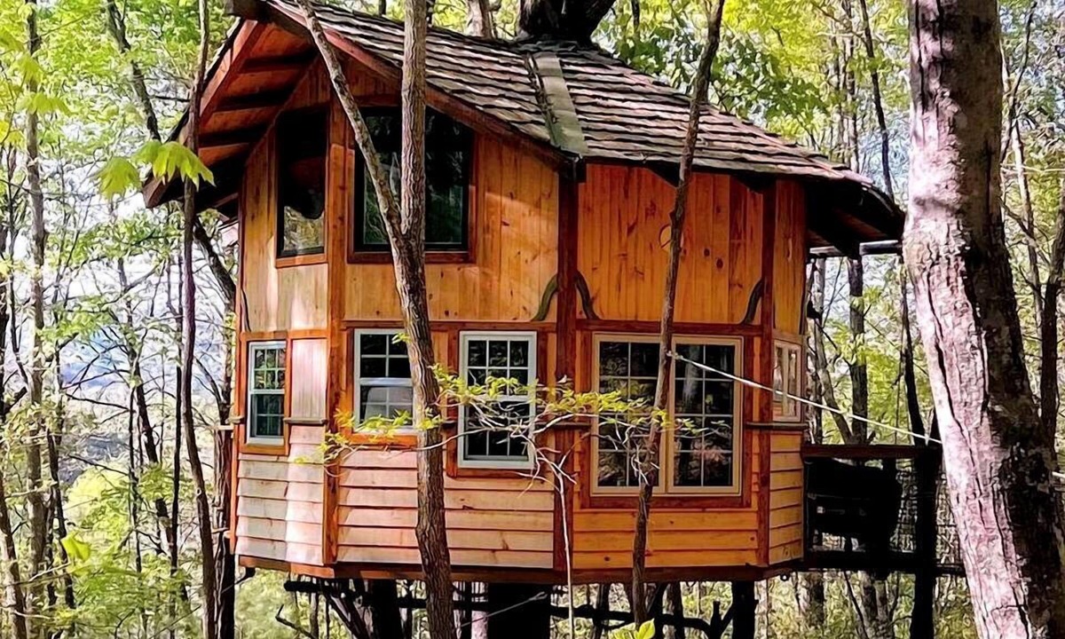 Copperhill Cabin | Entire Four Treehouses Resort Perfect for Groups and Outdoor Activities in Copperhill, Tennessee