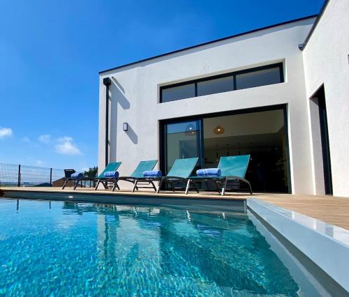 Carantec Villa | Escapade Marine piscine et spa pour 10