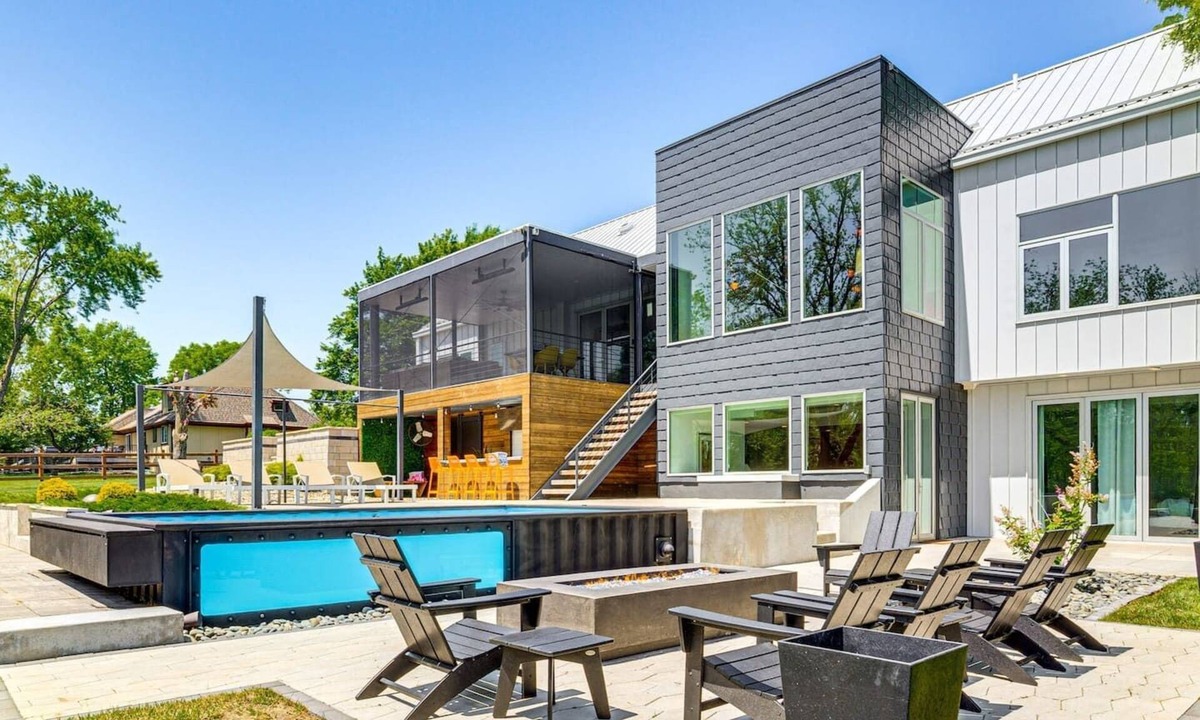 Bucyrus House | Escape to Utopia, a modern 5-bedroom retreat on a 1.25-acre oasis perfect for large groups