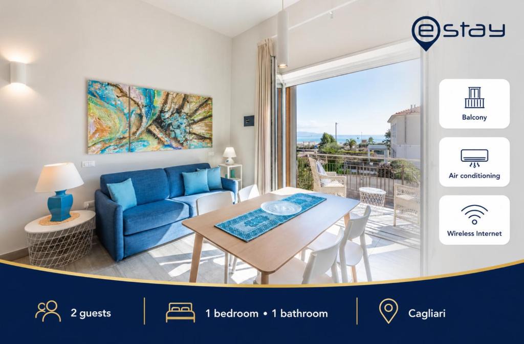 Poetto Apartment | Estay - Poetto Sea Breeze - Blue