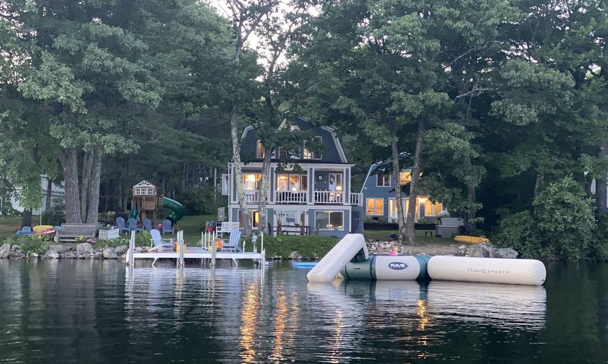 South Casco House | Exceptional Private Lakefront Retreat | Hot Tub, Sauna, Private Dock and Floats