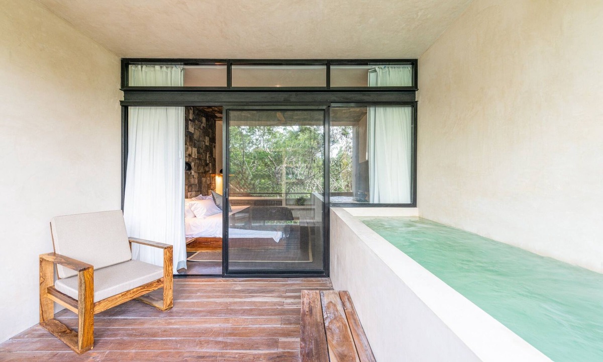 Tulum Hotel | Executive King Room Large Terrace Jetted Pool Jungle Views