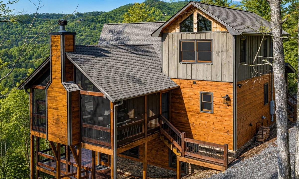 Natures Courtyard Cabin | Experience Rustic Elegance Hot-Tub Pool-Table Sunset Views Secluded