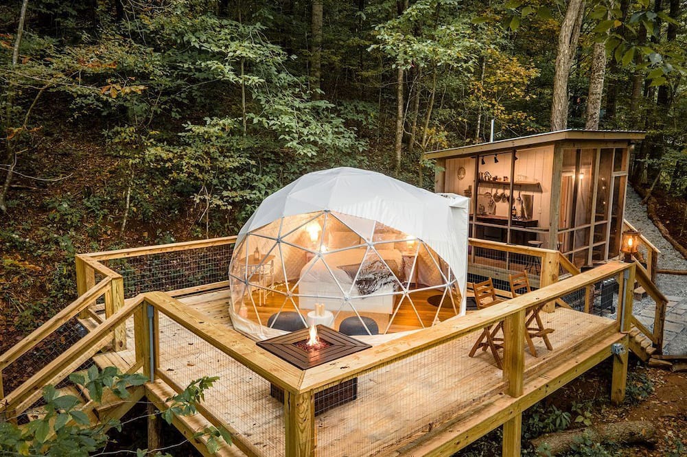 Todd Cabin | Experience Unrivaled Luxury: Exclusive Dome with Hot Tub and Unique Views in North Carolina