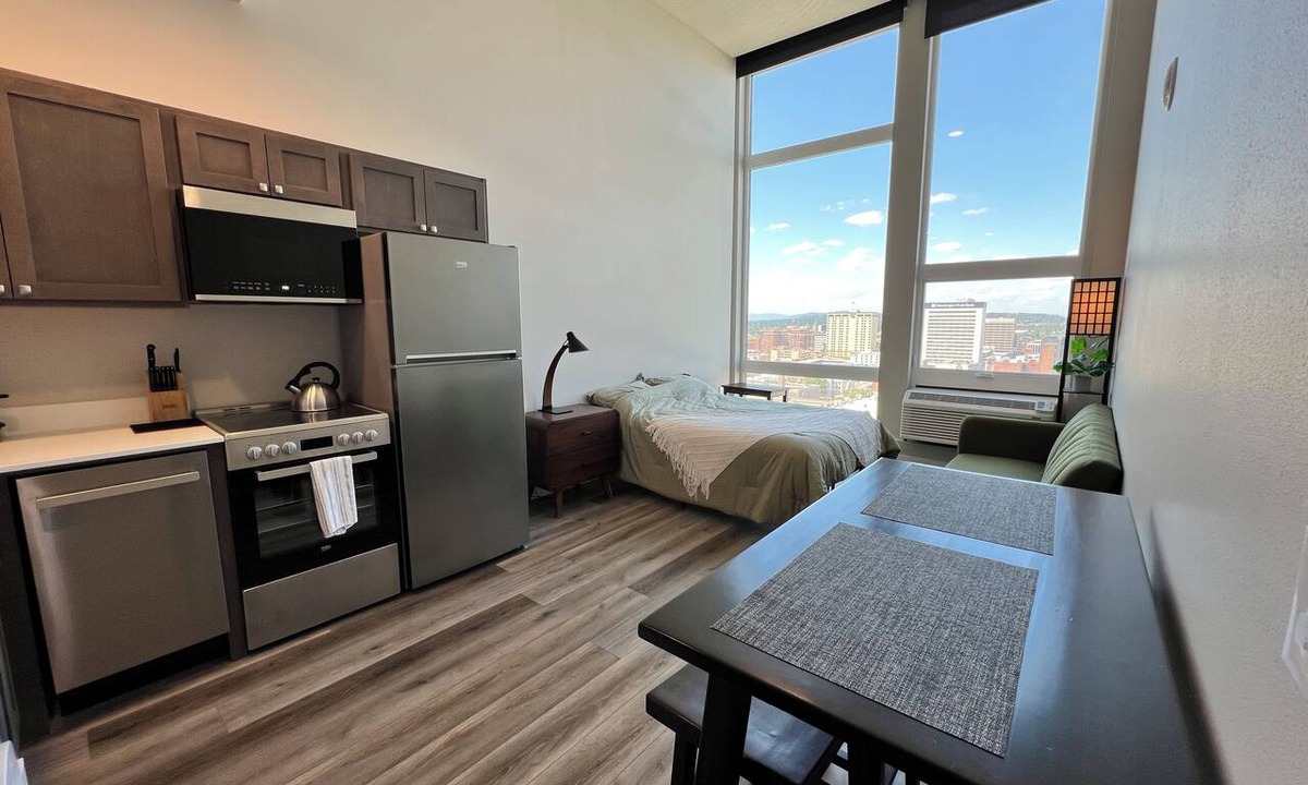 Cliff - Cannon Apartment | Experience urban luxury in this 8th floor studio rental!